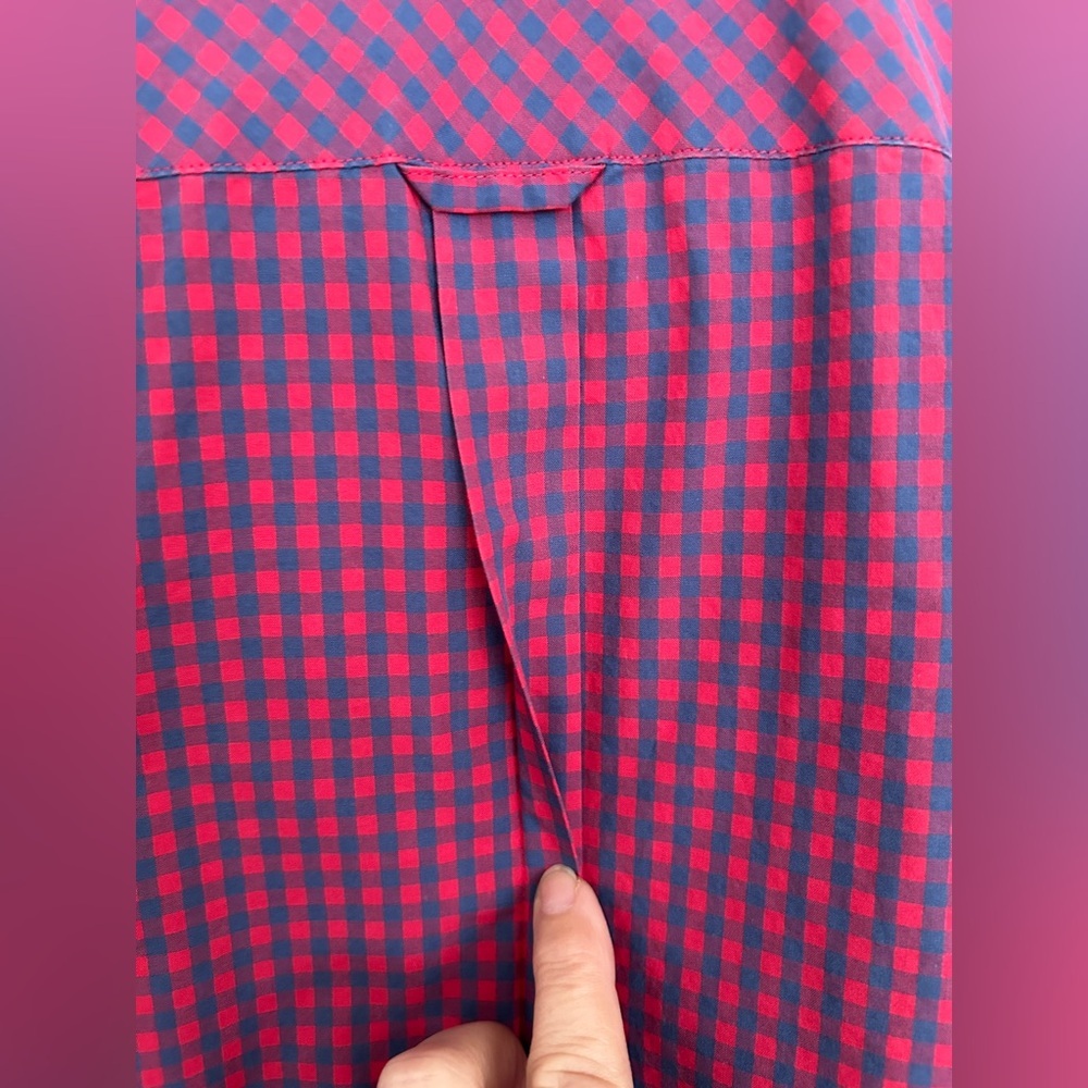 Ben Sherman ‘The Original Gingham Shirt’ in Red and Blue Checks Size M - Picture 8 of 10